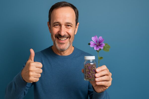Mallow (Malva sylvestris) and Its Benefits to Middle-Aged Men’s Health